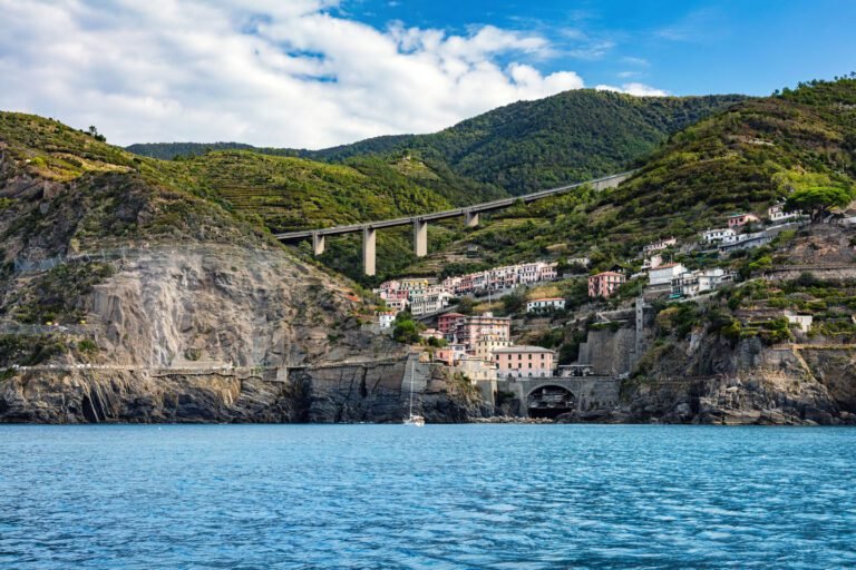 Cinque Terre coast with cliffs in Italy