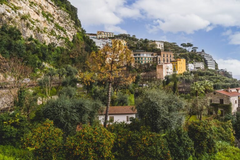View of Sorrento hills, Italy